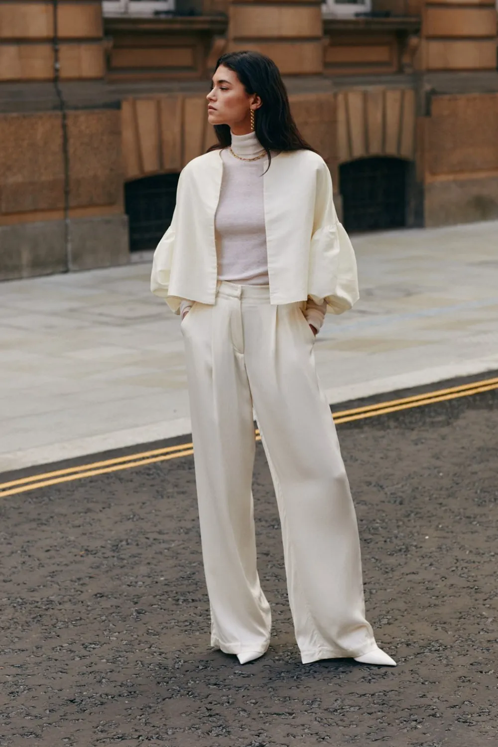Malina Carlotta satin pants